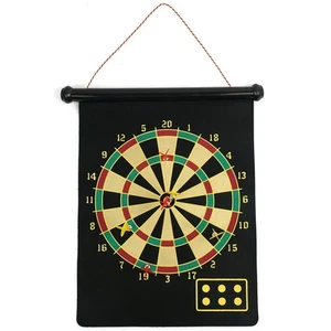 Magnetic Dart Board - Hanging Reversible Convenient Roll-Up Storage Dartboard... - Picture 1 of 5