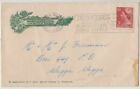 Stamp 3&1/2D Red Qe2 Australia 1953 Horticulture Society Wagga Advertising Cover