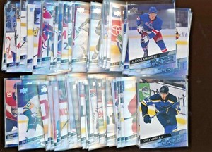 2020-21 UPPER DECK YOUNG GUNS FRENCH SERIES 1 , 2 & EXT.  FINISH YOUR SET U-PICK