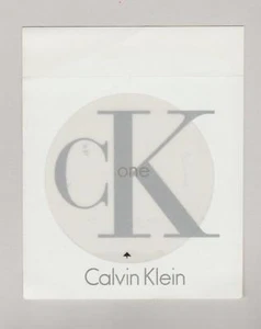 Werbekarte + Patch - Advertising Card - One von Calvin Klein - Bild 1 von 1