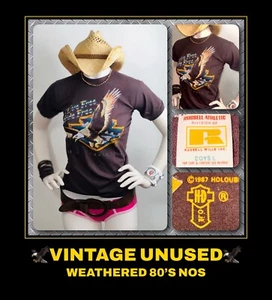 vTg 80s ORIG Licensed HARLEY DAVIDSON MOTORCYCLE HD EAGLE Screen Stars t-Shirt - Photo 1/24