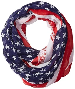 Nueva Colección XIX Mujer Bandera EE. UU. Bufanda Lazo Nueva con Etiquetas $28 #11815108 - Imagen 1 de 3