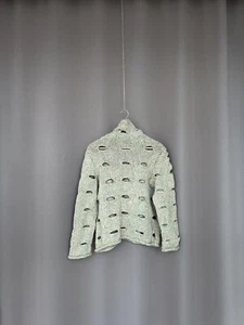 Comme Des Garcons Knit Hole Sweater 100% Wool Rare Womens Size S - Picture 1 of 12
