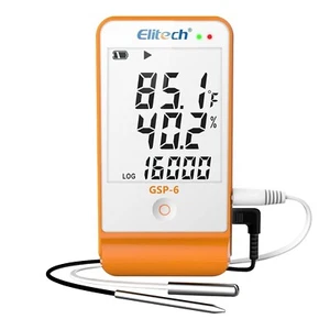 Elitech GSP-6 Temperatur Luftfeuchtigkeits Datenlogger Detektor Daten-Expor - Bild 1 von 9
