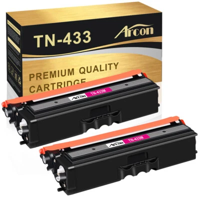 2PK TN433 Magenta Toner Compatible with Brother TN-433M HL-L8260cdw HL-L8360cdw - Image 1 of 4