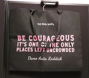 The Body Shop Be Courageous by Dame Anita Raddick Canvas Tote Bag - Picture 1 of 2