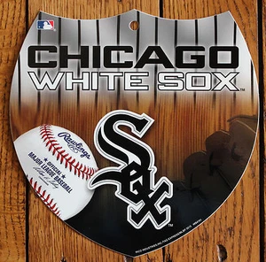 Baseball Sign Chicago White Sox Wall Decor Licensed MLB Interstate  - Picture 1 of 2