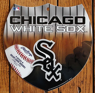 Baseball Sign Chicago White Sox Wall Decor Licensed MLB Interstate  - Image 1 of 2