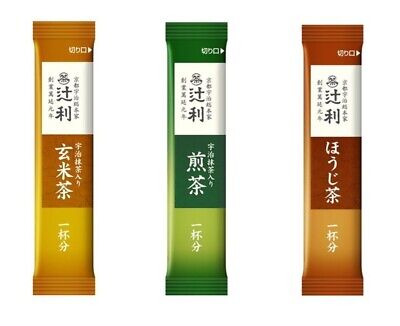 Set Of 3 Japanese Tea Stick Type Instant Green Tea Hōjicha Genmaicha ＃147 • 5€