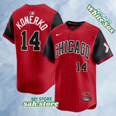 Chicago White Sox #14 Paul Konerko 2025 City Connect Cool Base Stitched Jersey - Image 1 of 2