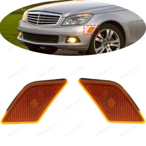 L&R Front Bumper Side Marker Light For Mercedes Benz W204 C Class C300 2008-2015 - Picture 1 of 9