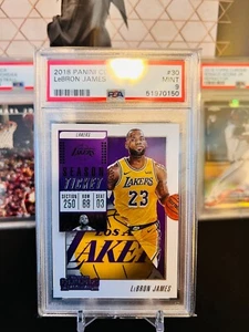 ⭐️ Boleto de temporada Lebron James 2018 Contenders #30 PSA 9 como nuevo 🔥 1er año Lakers - Imagen 1 de 1