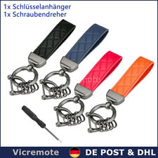 Schlüsselanhänger Leder Auto Band Karabiner Für Mercedes BMW Audi Jeep Opel VW