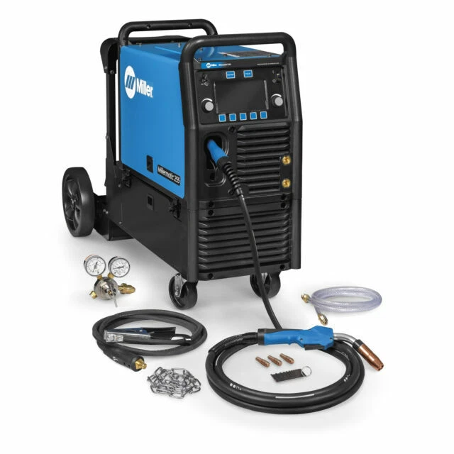 Millermatic 255 MIG/Pulsed MIG Welder with EZ-Latch 208/240V Running Gear
