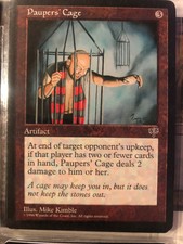 Paupers' Cage X (1)MTG Mirage EX/NM -4RCards