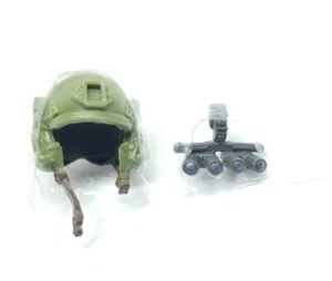 GIJOE CLASSIFIED AIRBORNE HELMET & NIGHT GOGGLES ATTACH ONLY LOT - 6 INCH SCALE - Picture 1 of 2