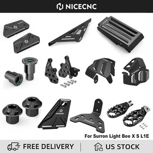 NiceCNC Fairings Body Kit Foot Pegs Chain Guard For Surron Light Bee X S L1E - Foto 1 di 25