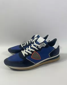 Philipe Model Paris TRPX Sneaker Basic Rare Blue Reflective Men Size EU 45 - Picture 1 of 24