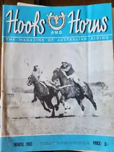 Hoofs and Horns Magazine March 1963 Fair to good condition - Bild 1 von 2