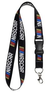 NASCAR CREDENTIAL HOLDER LANYARD KEYCHAIN PHONE TIE DETACHABLE CLIP - Picture 1 of 2