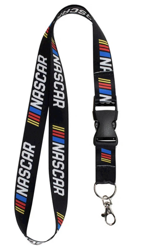NASCAR CREDENTIAL HOLDER LANYARD KEYCHAIN PHONE TIE DETACHABLE CLIP - Image 1 of 2