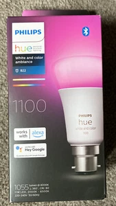 Philips Hue A60 B22 LED 1100Lm Colour 11W Smart Globe Bluetooth - Picture 1 of 2