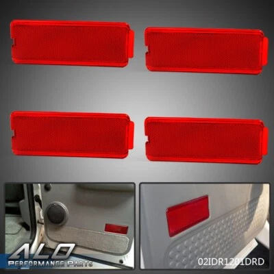 Fit For 1999-2007 Ford F250 F350 Super Duty Front Rear Door Red Reflector Panel Foto 1 de 4