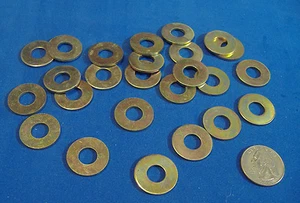 LOT OF 25 USS 5/16" GRADE 8 YELLOW ZINC FLAT WASHERS - Picture 1 of 1