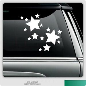 Pack of 15 Star Stickers for Home Decoration, Kids Bedrooms, Cars, Vinyl Decal