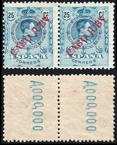 Cabo Juby - Edi ** 11 N Pareja - 1919 - Sobrecargado - 25 cts. -Numeración ceros - Imagen 1 de 1