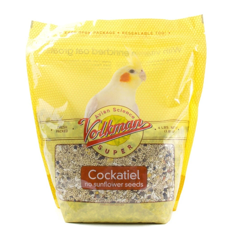Volkman Seed Avian Science Super Cockatiel No Sunflower 4lb