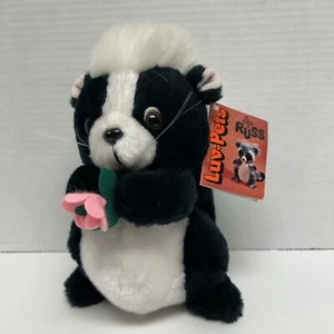 Vintage 1979 Russ Berrie Luv Pets Skunk Salina Plush Stuffed Animal With Tag - Picture 1 of 8