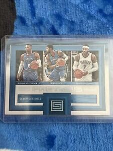 2017-18 Panini Status Factions Carmelo Anthony Paul George Russell Westbrook #17