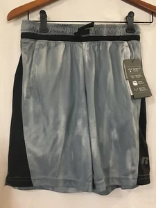 New Russell Boy Short Gray Dri-power 360 Reflective Comfort Waist Athletic - Picture 1 of 3