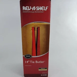 Corbata de madera/corbata para mayordomo de cinturón Rev-A-Shelf de 14" CWTTR-14, regalo, hombre - Imagen 1 de 3