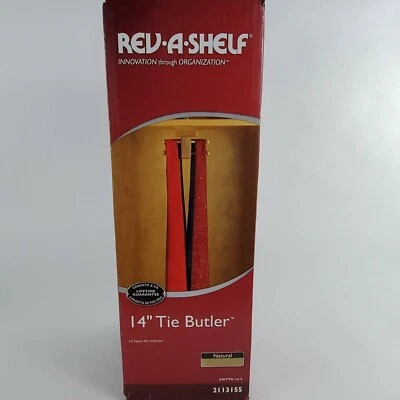 Rev-A-Estante 14" Arce/Corbata de Madera/Cinturón Mayordomo Soporte CWTTR-14, Regalo, Hombre Foto 1 de 3