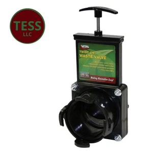 Valterra T58 Twist-On Waste Valve,Mess-Free Waste Valve for RV's,Campers,Trailer - Picture 1 of 8