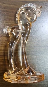 5 5/8" Very Rare Retired Mosser Trojan Horse Pony Honey Amber Figurine - Imagen 1 de 10