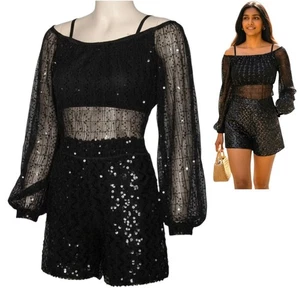 Lot of 3 Finale Child Sizes 2-CM & 1-CL Dance Costume Lace Top & Sequin Shorts - Picture 1 of 6