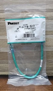 PANDUIT UTPSP1GRY CAT6 UTP 24AWG GREEN 1FT PATCH CORD - Afbeelding 1 van 4