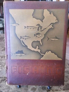 Vintage Standard Book of Fishing Bruce R Tuttle Editor 1950 Leather & Embossed - Bild 1 von 12