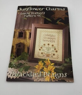 Sunflower Charms Loose feathers Pattern #15 by Blackbird Designs - Image 1 of 2