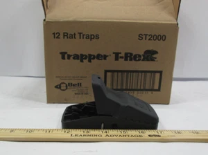 BOX OF 12 -TRAPPER T-REX RAT TRAPS -BELL LABS- ST2000 - Picture 1 of 9