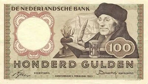 Netherlands 100 Gulden 2.2.1953 P 88  Circulated Banknote SFC - Picture 1 of 2