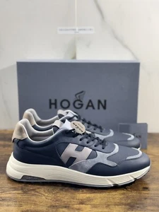 Hogan Hyper light sneaker leather blue memory foam Luxury Hogan Men Shoes 44 - Picture 1 of 7