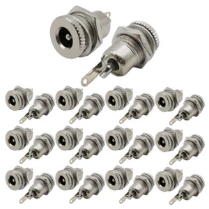 5.5mmx2.1mm DC Power Supply Jack Plug Socket Female Panel Mount Connector 20/40X - Picture 1 of 16