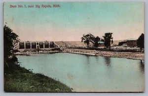 Número de presa Nº 1 postal K11 Near Big Rapids MI Michigan - Imagen 1 de 3
