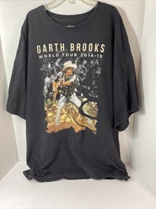 Garth Brooks World Tour 2014-15 Black Concert T Shirt 3XL Pre Owned - Picture 1 of 4