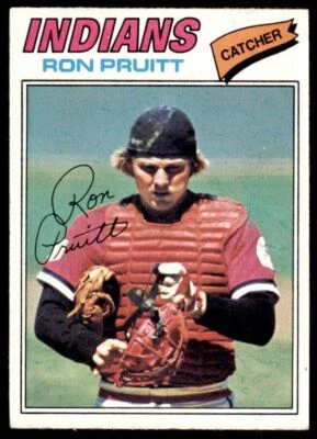 1977 Topps Ron Pruitt Rookie . Cleveland Indians #654 - Image 1 of 2