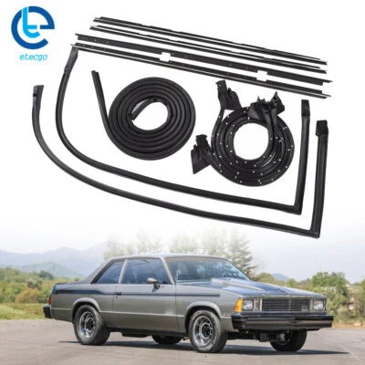 Set Of 9 Weatherstripping Seals Kit For Chevrolet 2 Door Malibu/LeMans 1978-1981 - Image 1 of 4